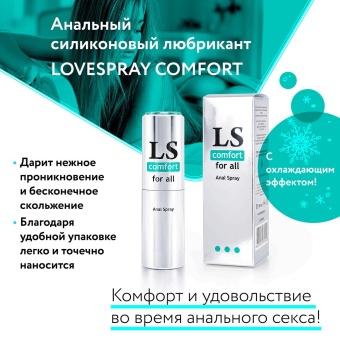 Анальный спрей-лубрикант с охлаждающим эффектом Lovespray Comfort - 18 мл