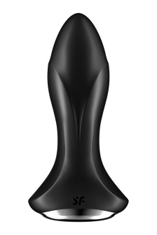Вибропробка с ротацией и приложением Satisfyer Rotator Plug 1+ чёрная