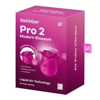 Вакуумный стимулятор Satisfyer Pro 2 Modern Blossom с дополнительной насадкой розовый
