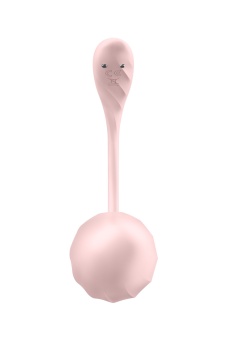 Виброяйцо Satisfyer Ribbed Petal с дистанционным управлением розовое