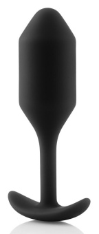 Утяжеленная анальная мини пробка для ношения b-Vibe Snug Plug 2 черная