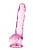 Розовый фаллоимитатор 8 Inch Crystalline Dildo - 19,5 см.