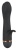 Чёрный вибратор-тюльпан Bendy Tulip с клиторальным лепестком - 16,4 см.