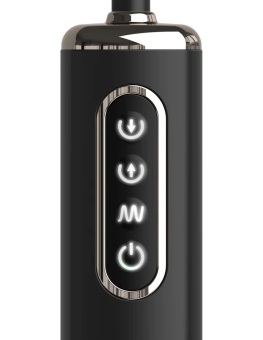 Надувная анальная пробка с вибрацией Auto-Throb черная