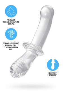 Двухсторонний фаллоимитатор Satisfyer Double Crystal из прозрачного стекла