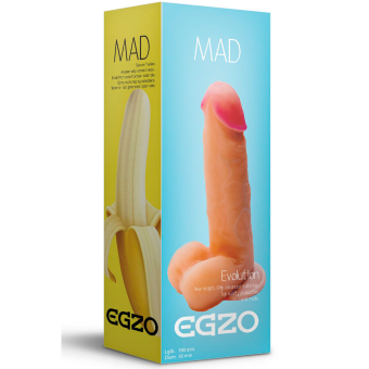 Телесный фаллоимитатор Mad Banana из киберкожи с присоской - 19 см. Телесный фаллоимитатор Mad Banana из киберкожи с присоской - 19 см.