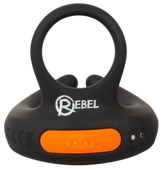 Черный вибростимулятор мошонки RC Scrotum Stimulator with Vibration