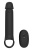 Черная насадка-удлинитель с вибрацией Vibrating Extender With Remote
