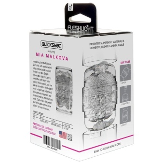 Сквозной мастурбатор Fleshlight Quickshot Mia Malkova копия вагины и попки