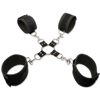 БДСМ-фиксация рук и ног Extreme Hog-Tie Kit черная