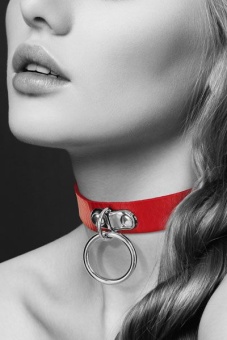 Чокер с кольцом Bijoux Pour Toi красный