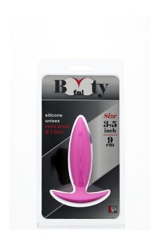 Малая розовая анальная пробка BOOTYFUL ANAL PLUG XTRA SMALL PINK - 9 см.