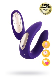 Вибратор для пар с пультом управления Satisfyer Partner Toy Plus Remote фиолетовый