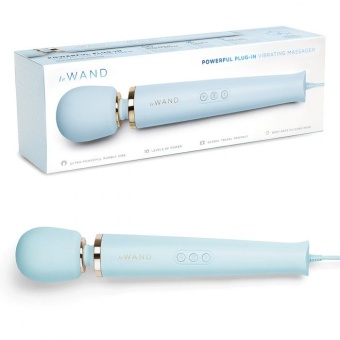 Проводной вибромассажер Le Wand Plug-In голубой