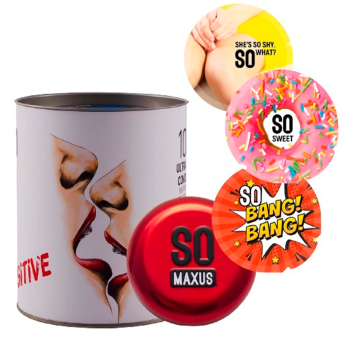 Презервативы ультратонкие Maxus Sensitive Ultra Thin So Much Sex 100 шт с кейсом
