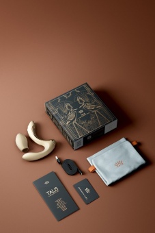 Белый вибромассажёр G-зоны Talis с пульсацией, вакуумной стимуляцией и функцией нагрева