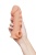 Телесная закрытая насадка с шишечками Cock Sleeve 008 Size L - 17,6 см
