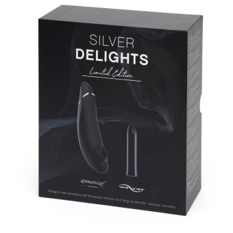 Набор Silver Delights Womanizer Premium и вибропуля We-Vibe Tango