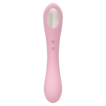 Нежно-розовый двусторонний стимулятор Daisy Massager - 20,2 см.