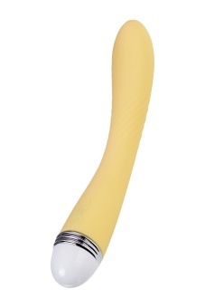 Классический вибратор Flovetta Calla желтый - 22 см