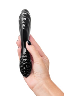 Двухсторонний стеклянный фаллоимитатор Satisfyer Dazzling Crystal 1 черный