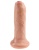 Телесный необрезанный фаллоимитатор на присоске 6  Uncut Cock - 16,5 см.