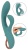 Бирюзовый вибратор-кролик The Magician Rabbit Vibrator - 22,5 см.