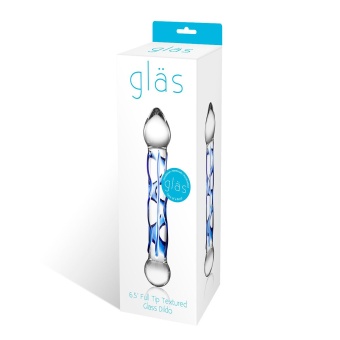 Текстурированный фаллоимитатор из стекла Glas Full Tip
