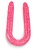 Фаллоимитатор двухсторонний гелевый  49 см розовый