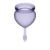 Набор из 2 менструальных чаш с кончиком-капелькой Satisfyer фиолетовый