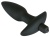Чёрная анальная вибровтулка Black Velvets с 5 скоростями - 15 см