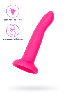 Фаллоимитатор светящийся в темноте Beyond by Toyfa Bucky Glow 14 см розовый