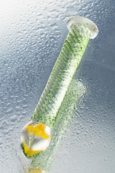 Стеклянный фаллоимитатор Sexus Glass Passion Flower - 16,5 см
