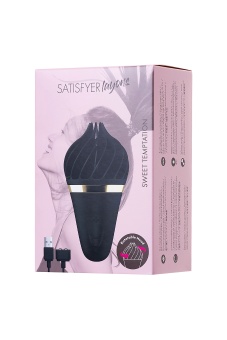 Мини-вибратор с нежными лепестками Satisfyer Sweet Treat черный