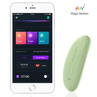 Вибратор в трусики Magic Motion Nyx с управлением от приложения зеленый