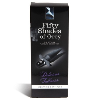Анальная пробка с вибрацией '50 оттенков серого' Delicious Fullness Vibrating Butt Plug
