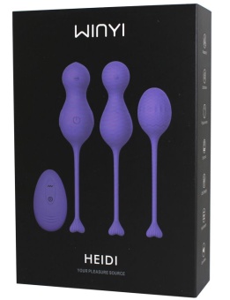 Сиреневый набор вагинальных шариков Heidi