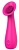 Розовый клиторальный стимулятор CHARMING SUNFLOWER - 15,3 см.
