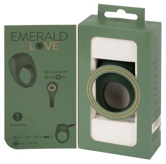 Виброкольцо Emerald Love Luxurious