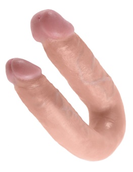 Двухсторонний фаллоимитатор King Cock U-Shaped Double средний телесный