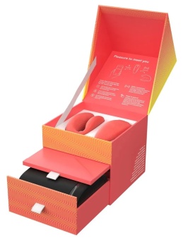 Вибратор для пар с сенсорным пультом управления We-Vibe Chorus коралловый