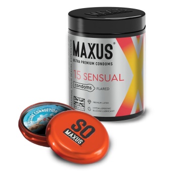 Анатомические презервативы Maxus Sensual 15 шт