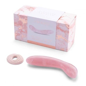 Фаллоимитатор для зоны G Le Wand Crystal G-wand розовый кварц