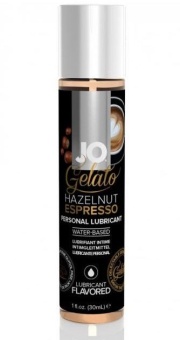 Съедобный лубрикант System JO H2O Flavored Gelato ореховый эспрессо 30 мл