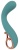 Бирюзовый вибратор для точки G The Magician G-Spot Vibrator - 19 см.