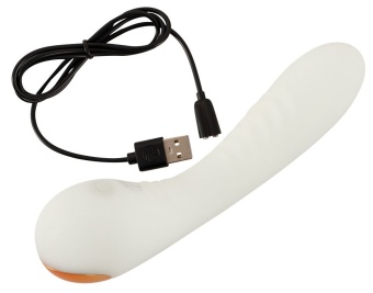 Люминесцентный вибратор для точки G Glow in the dark G-Spot - 17,9 см.