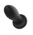 Черная анальная пробка с вибрацией и LED-подсветкой - 11,9 см. Черная анальная пробка с вибрацией и LED-подсветкой - 11,9 см.