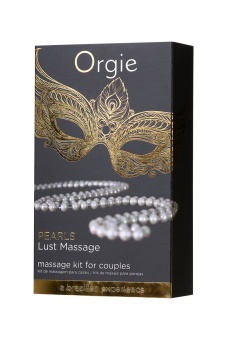 Силиконовое масло и жемчужное ожерелье для массажа Orgie Pearls Lust Massage