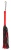 Красно-черная многохвостая плеть-флоггер - 40 см.
