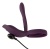 Фиолетовая насадка на член с клиторальным отростком и пультом ДУ RC Couple’s Vibrator 2